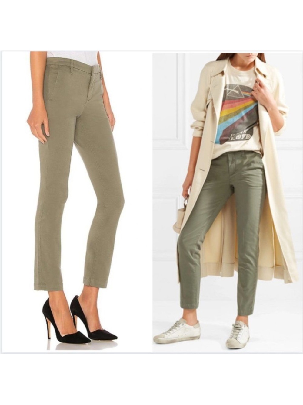 J Brand olive green Clara pant